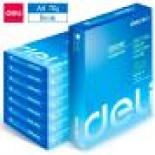 得力（deli）萊茵河 70g A4 復(fù)印紙 中高檔打印紙 500張/包 8包1箱（整箱4000張）